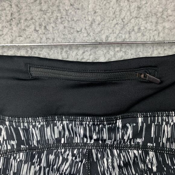 Nike Dri-FIT Pants Womens XL Black White Running Capri Pocket Athleisure - Picture 10 of 14